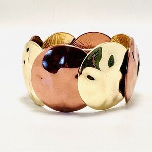 Elegant Gold and Copper Bracelet